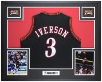 Allen Iverson Signed Custom Framed Jersey Display (Beckett) at PristineAuction.com