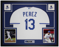 Salvador Perez Signed Royals Custom Framed Nike Authentic Jersey Display (Beckett) at PristineAuction.com