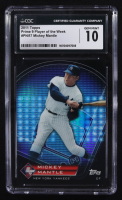Mickey Mantle 2011 Topps Prime 9 Player of the Week #PN-R7 (CGC 10) at PristineAuction.com