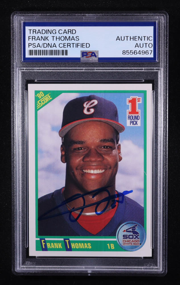 Frank Thomas Signed 1990 Score #663 RC (PSA) at PristineAuction.com Frank Thomas Signed 1990 Score #663 RC (PSA) at PristineAuction.com