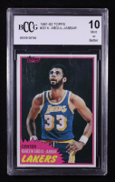 Kareem Abdul-Jabbar 1981-82 Topps #20 (BCCG 10) at PristineAuction.com