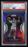 Allen Iverson 2020 Panini Prizm Red/White/Blue #19 (PSA 9) at PristineAuction.com