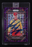 Joey Logano Signed 2023 Panini Prizm Prizms Purple Velocity #11 #170/199 at PristineAuction.com