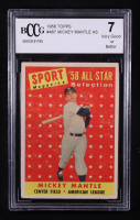 Mickey Mantle 1958 Topps #487 AS TP (BCCG 7) at PristineAuction.com