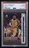 Lebron James 2021-22 Panini Chronicles Luminance Pink #259 (PSA 10) at PristineAuction.com