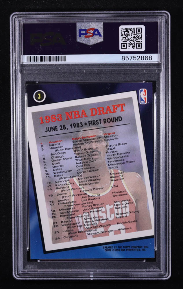 Ralph Sampson Signed 1992-93 Topps Archives FDP #3 Inscribed "HOF" (PSA) at PristineAuction.com Ralph Sampson Signed 1992-93 Topps Archives FDP #3 Inscribed "HOF" (PSA) at PristineAuction.com