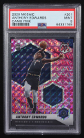 Anthony Edwards 2020-21 Panini Mosaic Camo Pink #201 RC (PSA 9) at PristineAuction.com