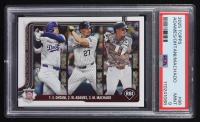 Shohei Ohtani / Willy Adames / Manny Machado 2025 Topps Series One NL RBI Leaders #86 (PSA 9) at PristineAuction.com