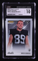 Brock Bowers 2024 Panini Instant Studio Rookies #SR37 RC (CGC 10) at PristineAuction.com