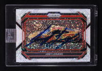 Joey Logano Signed 2023 Panini Prizm Prizms White Sparkle #98 at PristineAuction.com