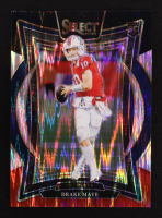 Drake Maye 2024 Select Prizm Black and Red Shock #27 RC at PristineAuction.com