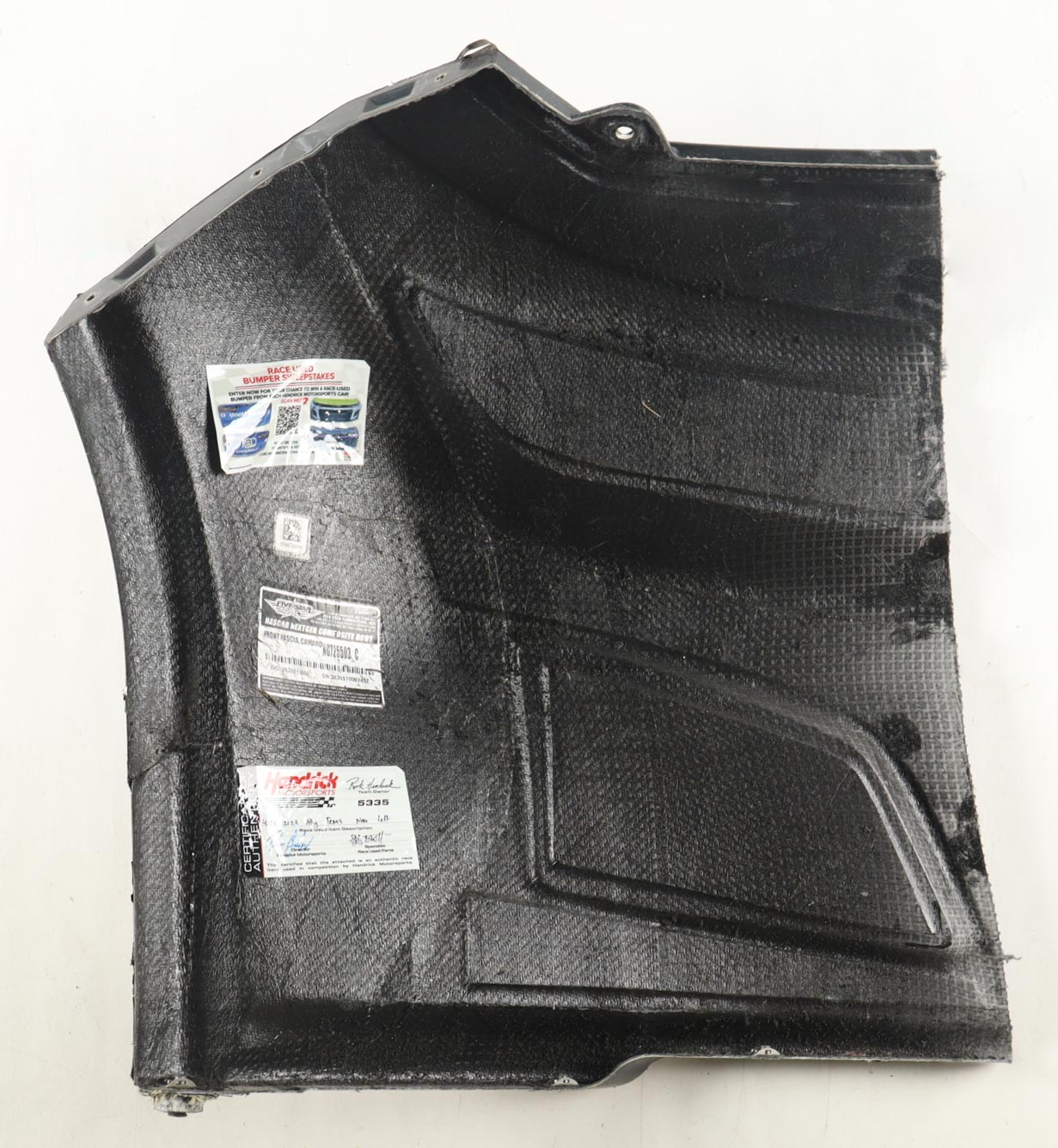 Alex Bowman Race-Used 2023 Wurth 400 #48 Ally Left Partial Nose Car Piece (Hendrick Motorsports) at PristineAuction.com Alex Bowman Race-Used 2023 Wurth 400 #48 Ally Left Partial Nose Car Piece (Hendrick Motorsports) at PristineAuction.com