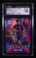 Lamine Yamal 2023-24 Topps Chrome UEFA Club Competitions Japan Wonderkids #WK3 RC (CGC 10) at PristineAuction.com