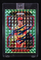 Joey Logano Signed 2022 Panini Prizm Prizms Reactive Green #51 at PristineAuction.com
