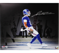 Jaxson Dart Signed Giants 16x20 Photo (Fanatics) at PristineAuction.com