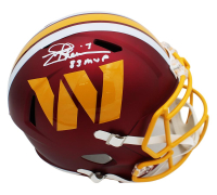 Joe Theismann Signed Commanders Full-Size Speed Helmet Inscribed "83 MVP" (Beckett) at PristineAuction.com