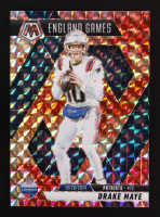 Drake Maye 2025 Panini Mosaic Mosaic Camo Red #258 IG at PristineAuction.com