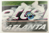 Daniel Su&aacute;rez Signed NASCAR 2024 Atlanta Win Celebration 21x31 Gallery Wrapped Photo on SpeedCanvas Inscribed "2024 Atlanta .003" (Su&aacute;rez COA) at PristineAuction.com
