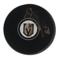 Malcolm Subban Signed Golden Knights Logo Hockey Puck (JSA) at PristineAuction.com