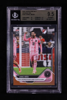 Lionel Messi 2025 Topps Now MLS Orange Foil #133 #04/25 (BGS 9.5) at PristineAuction.com