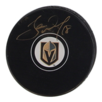 James Neal Signed Golden Knights Logo Hockey Puck (JSA) at PristineAuction.com