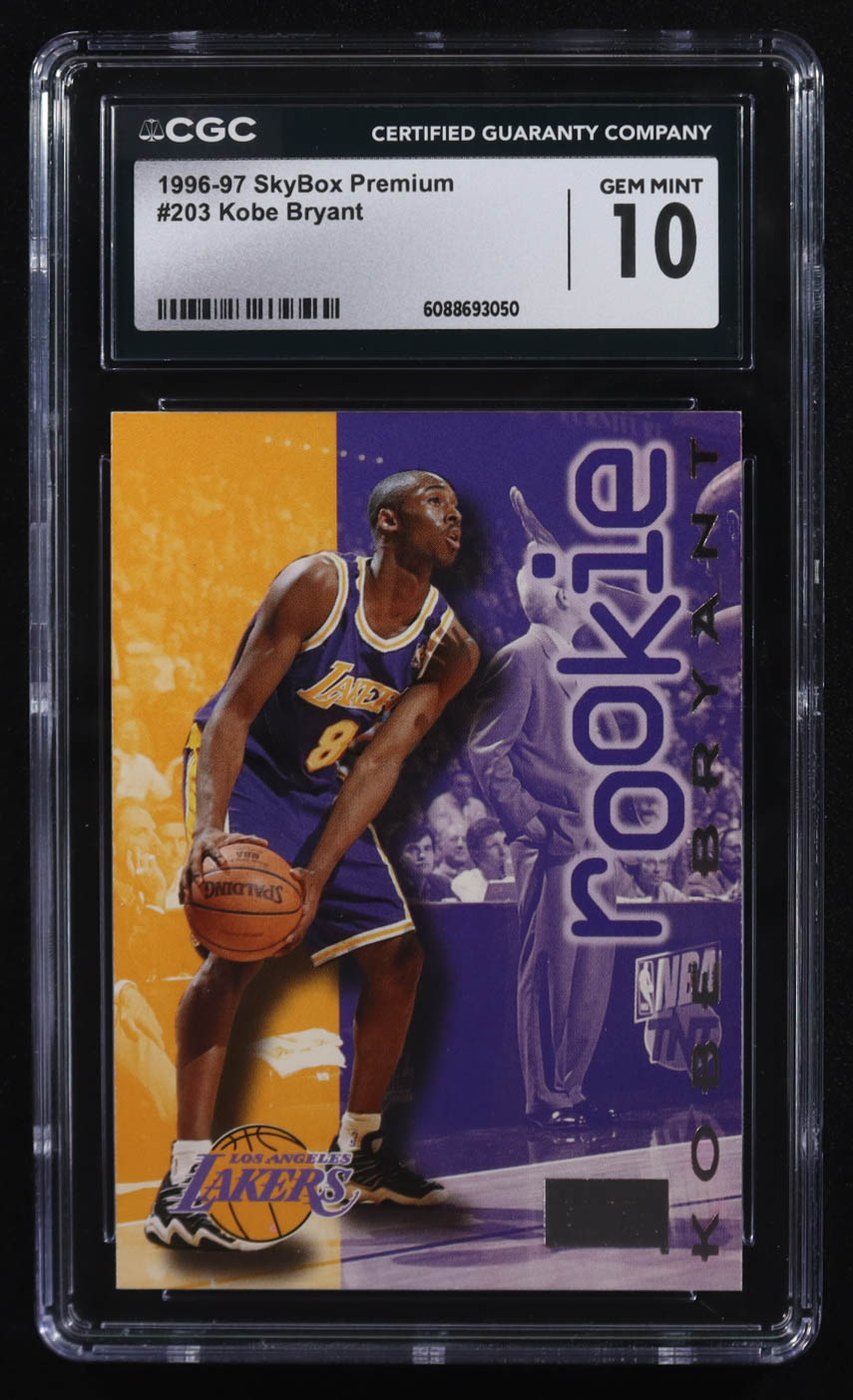 Kobe Bryant 1996-97 SkyBox Premium #203 ROO RC (CGC 10) at PristineAuction.com Kobe Bryant 1996-97 SkyBox Premium #203 ROO RC (CGC 10) at PristineAuction.com