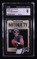 Caleb Williams 2024 Panini Mosaic Notoriety #18 RC (CGC 9) at PristineAuction.com