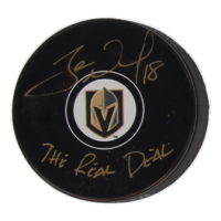 James Neal Signed Golden Knights Logo Hockey Puck Inscribed "The Real Deal" (JSA) at PristineAuction.com