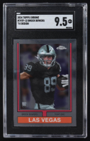 Brock Bowers 2024 Topps Chrome '74 Design #74TF-12 RC (SGC 9.5) at PristineAuction.com