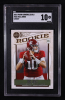 Mac Jones 2021 Panini Chronicles Draft Picks Legacy Rookies #366 RC (SGC 10) at PristineAuction.com