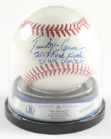 Tim McCarver Signed OML Baseball With Beckett Display Case Inscribed "2012 Ford Frick" & "2X World Series Champion" (BGS Encapsulated) at PristineAuction.com