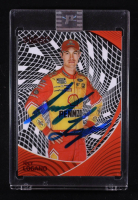 Joey Logano Signed 2022 Panini Chronicles Clear Vision Red #10 #068/100 at PristineAuction.com