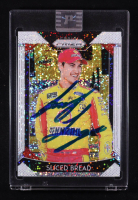 Joey Logano Signed 2019 Panini Prizm Prizms White Sparkles #19B VAR at PristineAuction.com
