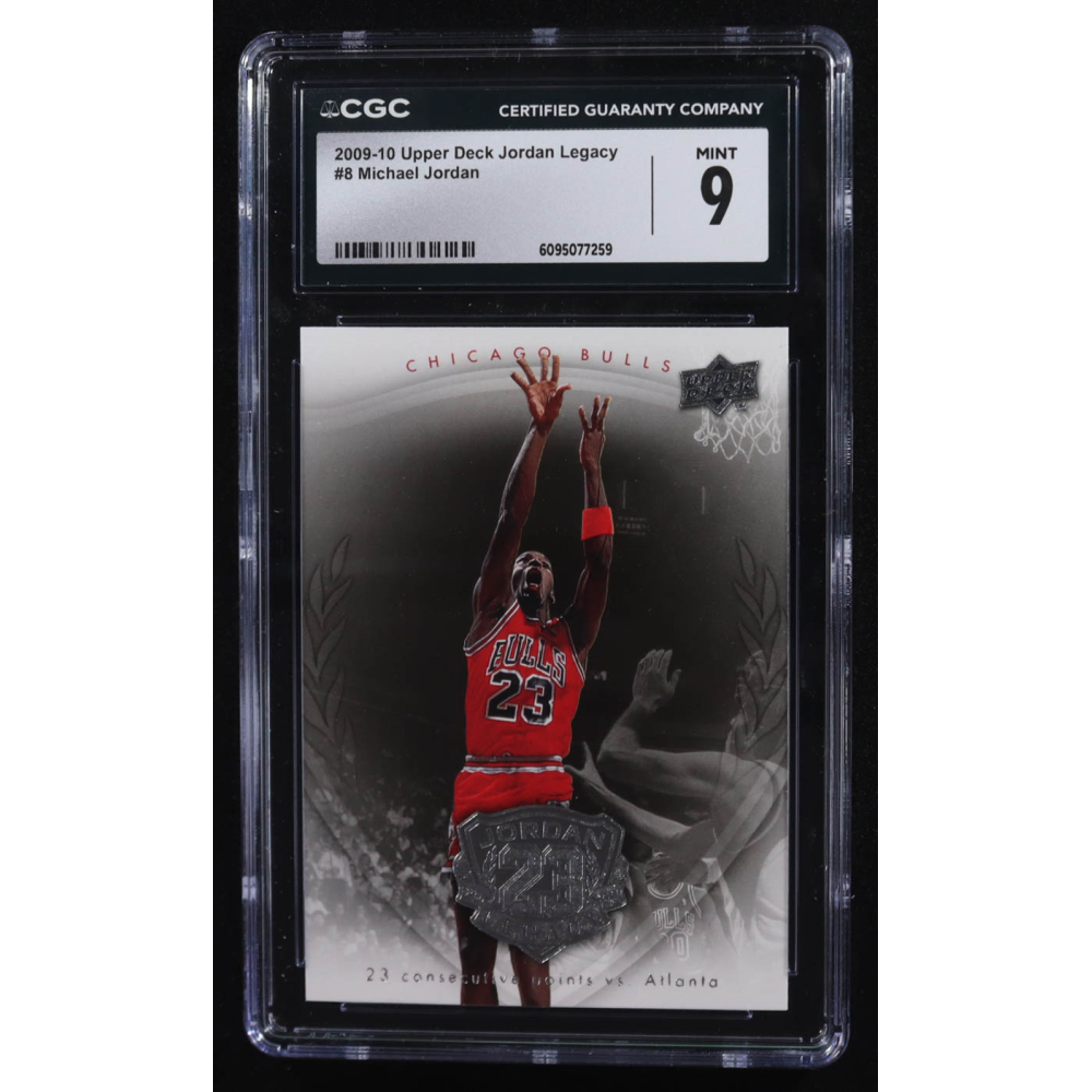 Michael Jordan 2009-10 Upper Deck Michael Jordan Legacy Collection #8 (CGC 9) at PristineAuction.com