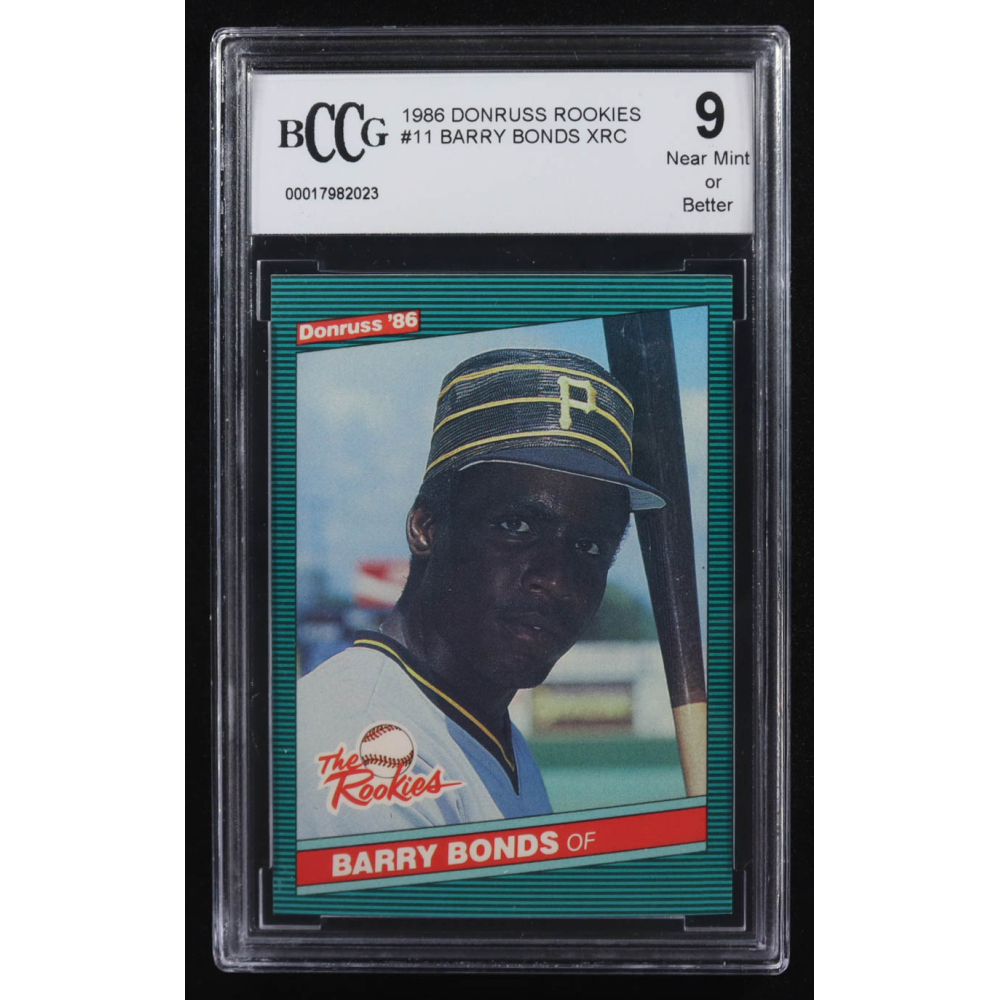 Barry Bonds 1986 Donruss The Rookies #11 RC (BCCG 9) at PristineAuction.com