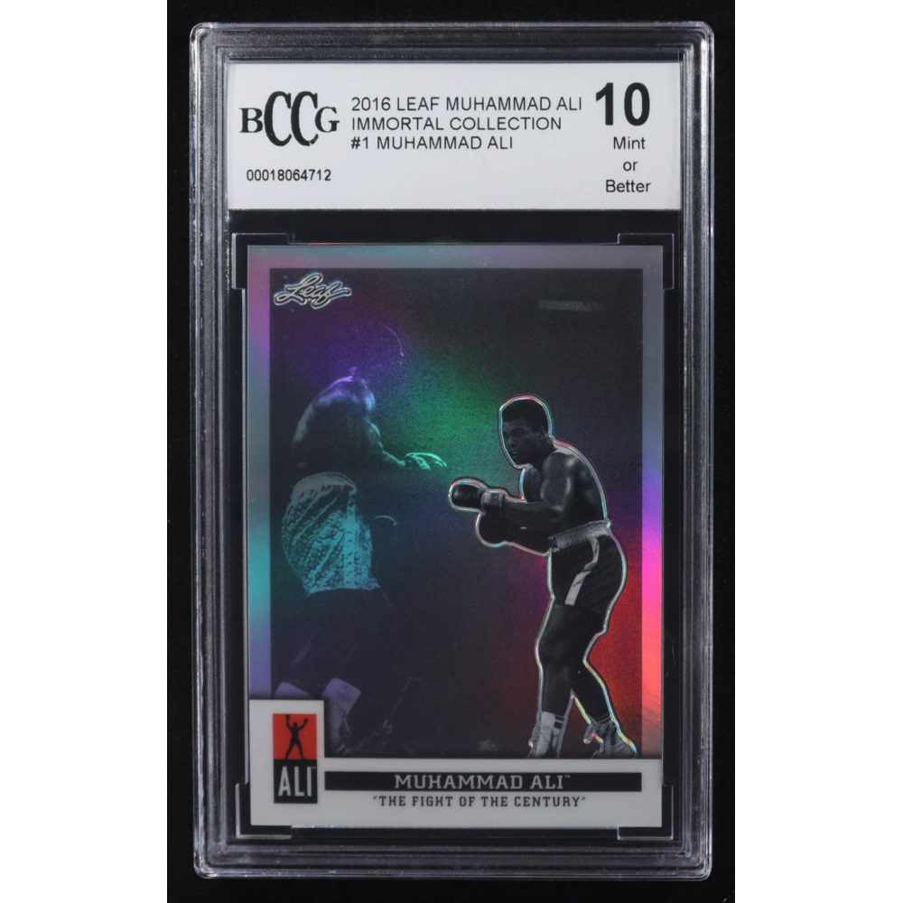 Muhammad Ali 2016 Leaf Muhammad Ali Immortal Collection #1 (BCCG 10) at PristineAuction.com
