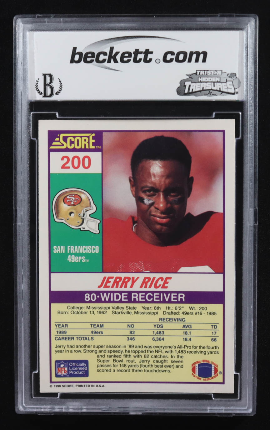 Jerry Rice 1990 Score #200 (BCCG 10) at PristineAuction.com Jerry Rice 1990 Score #200 (BCCG 10) at PristineAuction.com