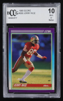 Jerry Rice 1990 Score #200 (BCCG 10) at PristineAuction.com