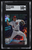 Max Scherzer 2018 Topps Chrome Refractors #145 (SGC 10) at PristineAuction.com
