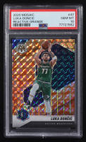 Luka Doncic 2020-21 Panini Mosaic Mosaic Reactive Orange #47 (PSA 10) at PristineAuction.com