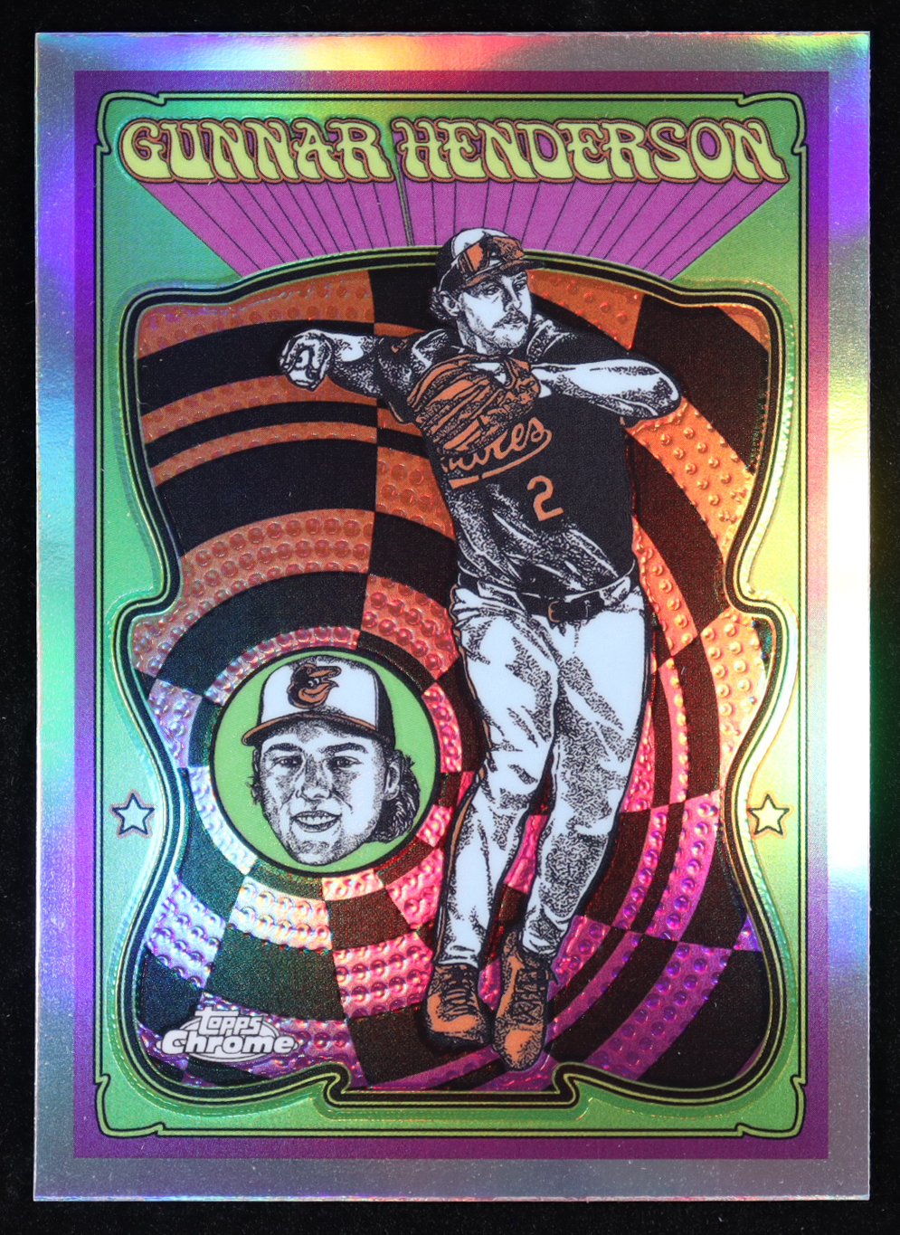 Gunnar Henderson 2025 Topps Chrome Ultra Violet All-Stars #UV5 at PristineAuction.com Gunnar Henderson 2025 Topps Chrome Ultra Violet All-Stars #UV5 at PristineAuction.com