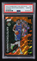 Giannis Antetokounmpo 2023 Panini National Convention Orange #29 #147/199 (PSA 10) at PristineAuction.com