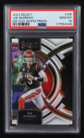 Joe Burrow 2023 Select Prizm White Die Cut #165 #012/199 (PSA 10) at PristineAuction.com
