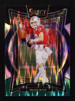 Drake Maye 2024 Select Prizm Black and Green Shock #27 RC at PristineAuction.com