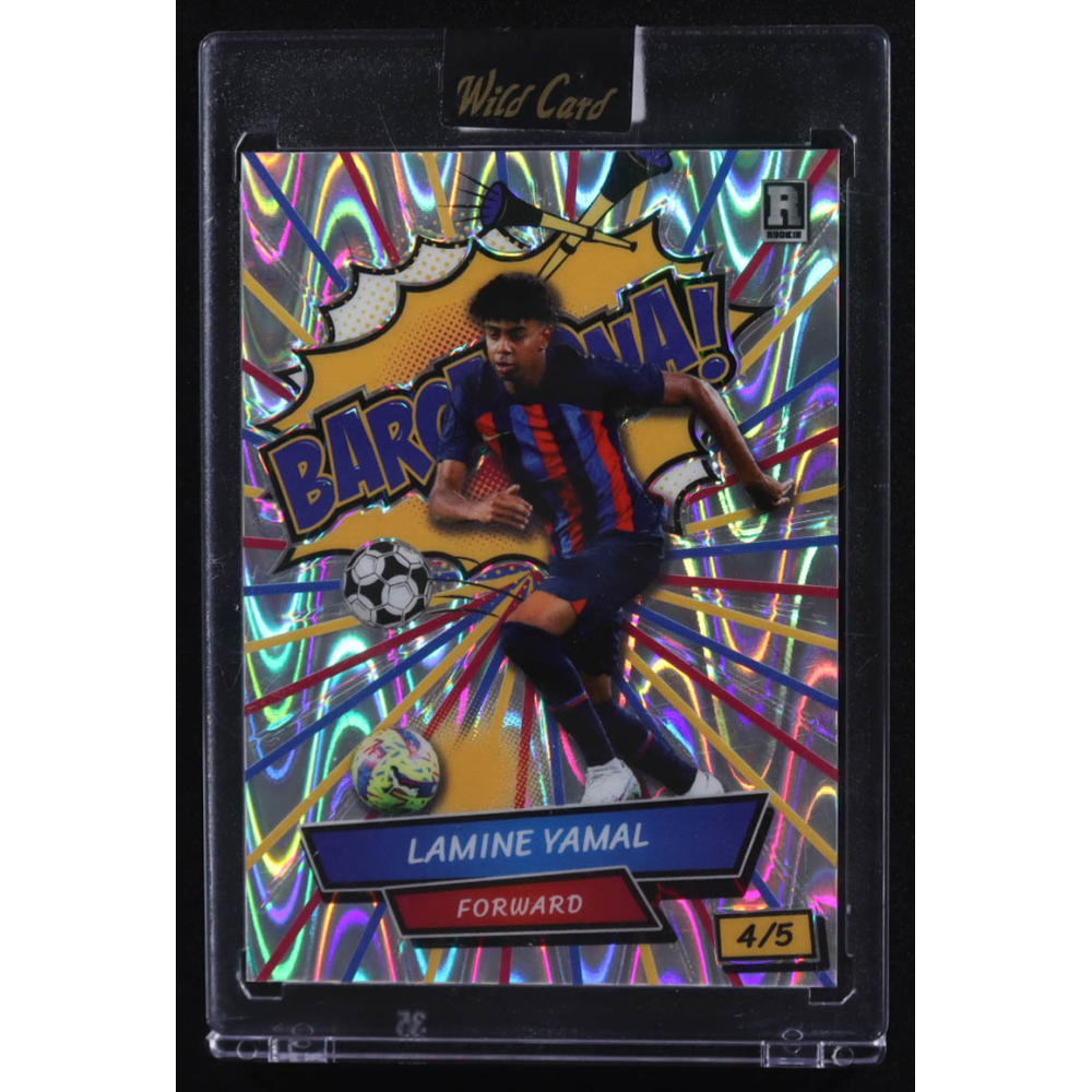 Lamine Yamal 2024 Wild Card Barcelona! #ACBG-LY5 RC #4/5 at PristineAuction.com