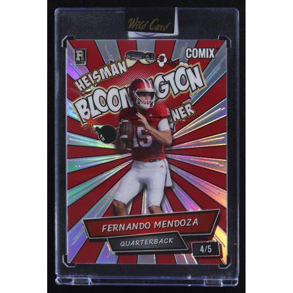 Fernando Mendoza 2025 Wild Card Comix Heisman Bloomington Winner #ACBL-FM06 RC #4/5 at PristineAuction.com