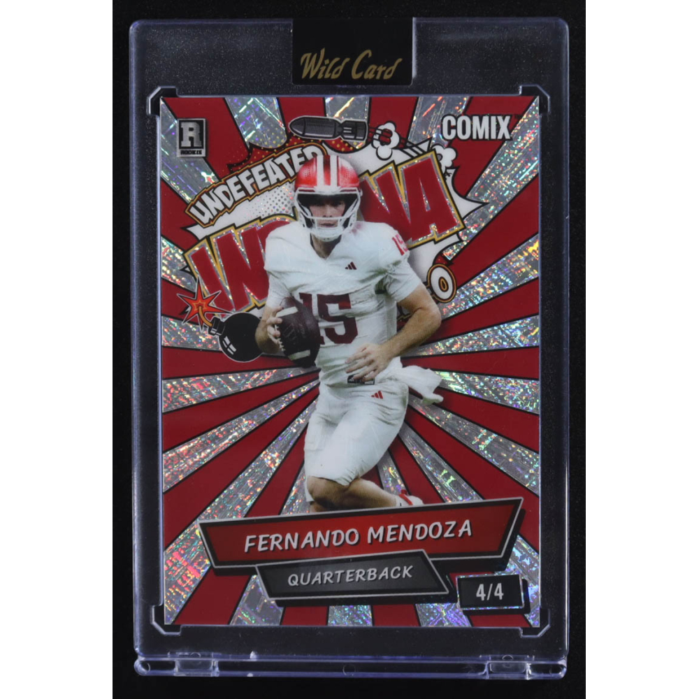 Fernando Mendoza 2025 Wild Card Comix Undefeated Indiana #ACBL-FM011 RC #4/4 at PristineAuction.com