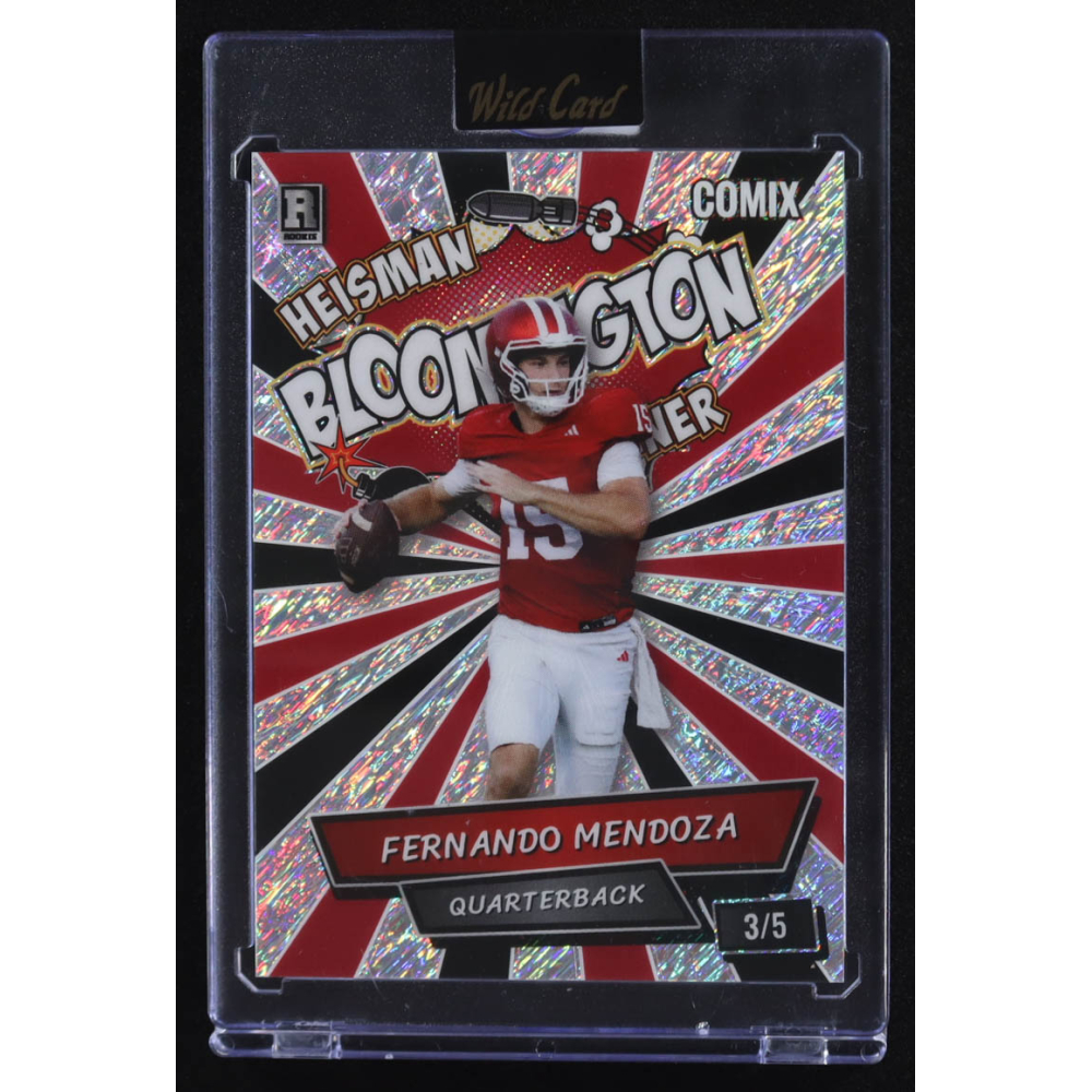 Fernando Mendoza 2025 Wild Card Comix Heisman Bloomington Winner #ACBL-FM09 RC #3/5 at PristineAuction.com