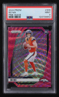 Bo Nix 2024 Panini Prizm Prizms Pink Wave #309 RC (PSA 9) at PristineAuction.com