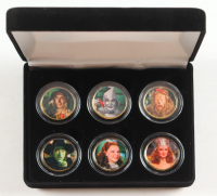 "Wizard of Oz" LE Merrick Mint 24k Gold Coin Set With (6) Colorized Coins with Original Display Case at PristineAuction.com